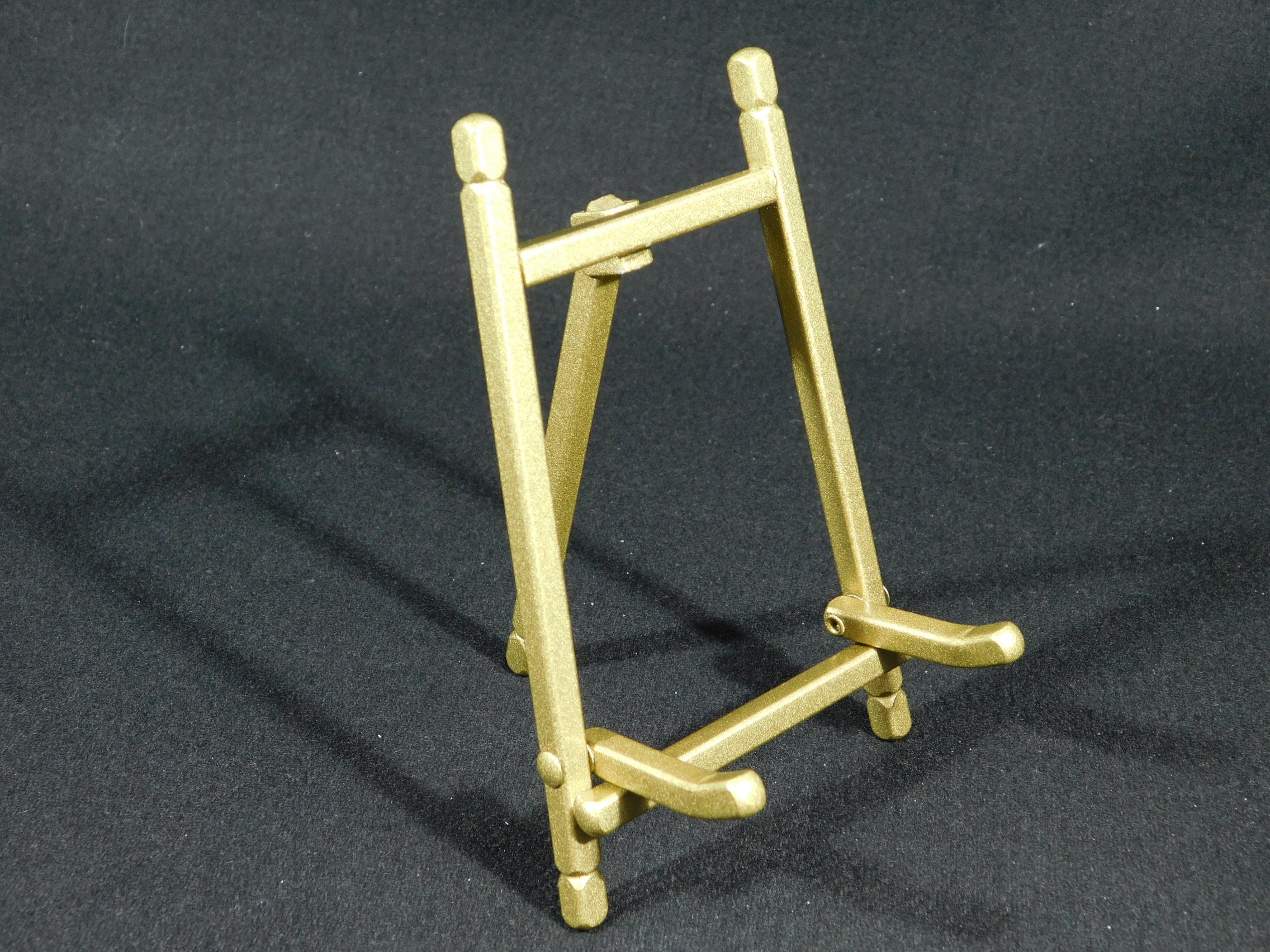 A Medium Folding Gold Colored EASEL Display Stand For Plates Etsy