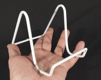 Stojak ekspozycyjny na sztalugę, średni rozmiar, biały, powlekany winylem