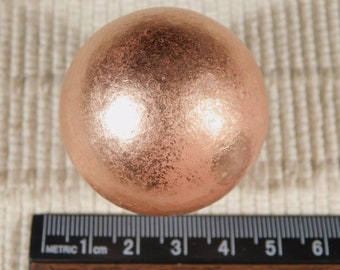 Larger! Super Shiny Pure COPPER Sphere From Michigan 290gr