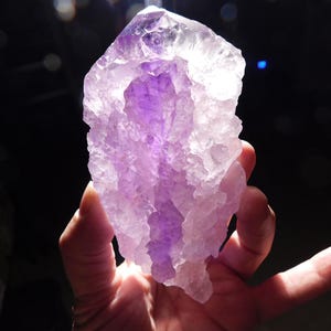 GROSS! Durchscheinend Lila AAA ELESTIAL Amethyst Kristall 100% natürlich Bolivien 448gr