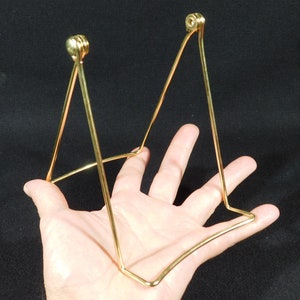 Easel Display Stand Large Size Gold Color Adjustable Folding image 1