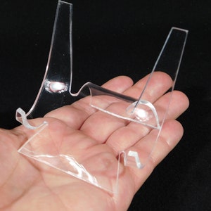 Easel Display Stand Medium Sized Clear LUCITE
