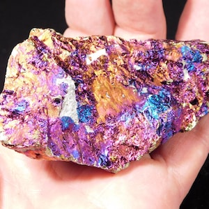 BRIGHT! IRIDESCENT Peacock Copper Chalcopyrite or Peacock Ore Mexico 251gr