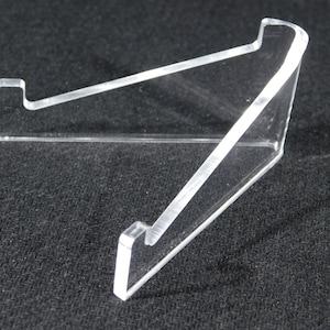 Easel Display Stand Small Size Clear Lucite Low Profile