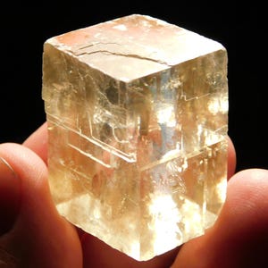SUPER Translucent Iceland Spar Calcite Crystal With Double Refraction! 37.3gr