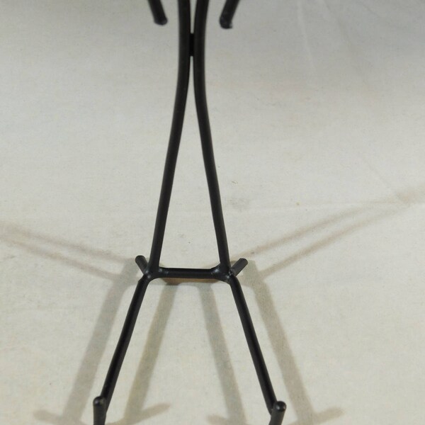 Easel Display Stand with Scroll Design! Black Iron Medium Size