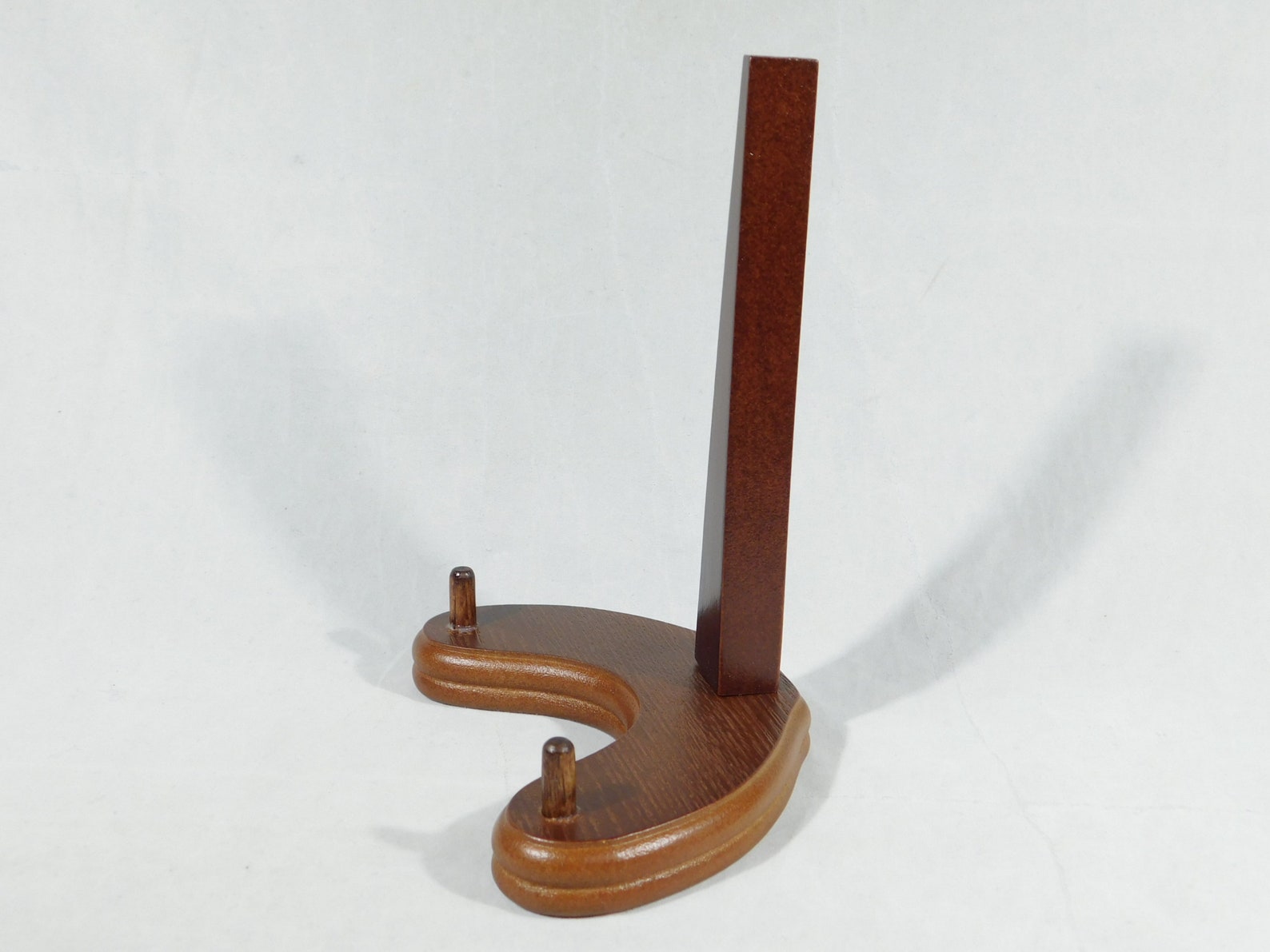A Medium Wood Easel Type Display Stand for Bowls Plates Etsy