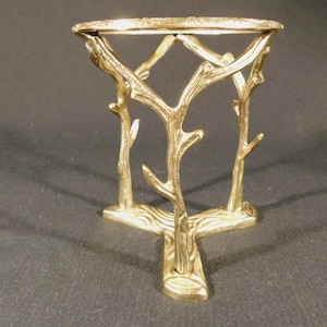 Sphere Display Stand Large Size Brass Gold Color Tall BRANCH Design