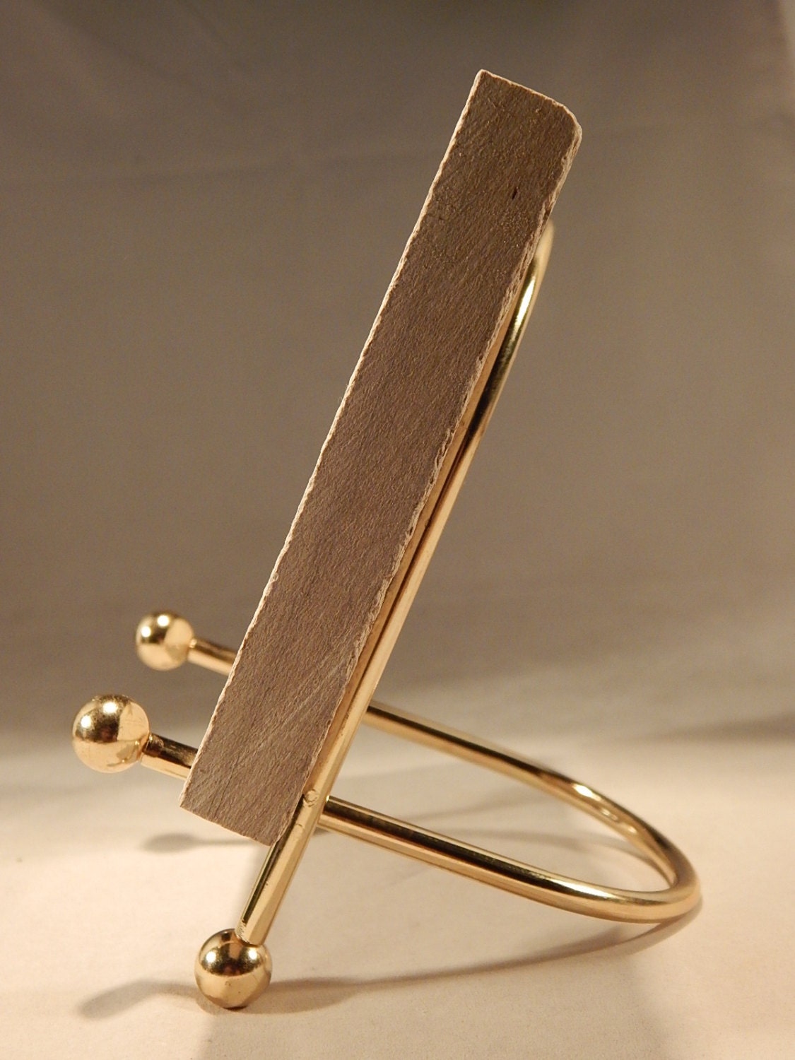 A Medium Brass Easel Display Stand for Plates Fossils and Etsy