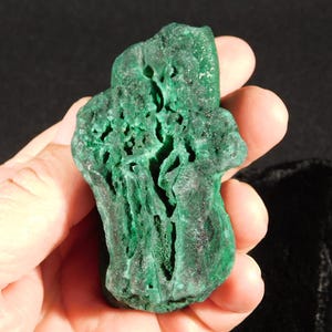 Big! Healed Malachite CAVE STALACTITE or Stalagmite Cluster The Congo 268gr