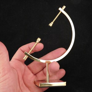 Display Stand Caliper Type Adjustable Large Size Brass/Gold Color image 3