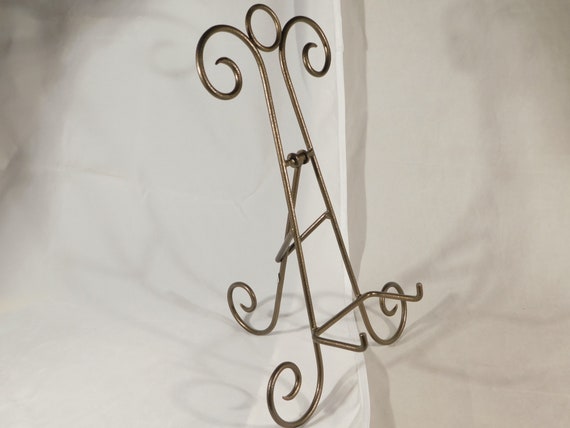 Extra LARGE SCROLL Easel Stand or Display Stand Dark Bronze 