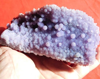 A BIG! Purple AAA Botryoidal Chalcedony GRAPE Agate Crystal Cluster 690gr
