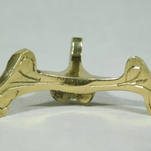 Soporte de exhibición de huevos esféricos, de latón dorado, tamaño pequeño.