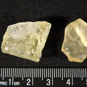 Cristobalite Inclusions! TWO Libyan Desert Glass Pieces From Egypt 9.1gr