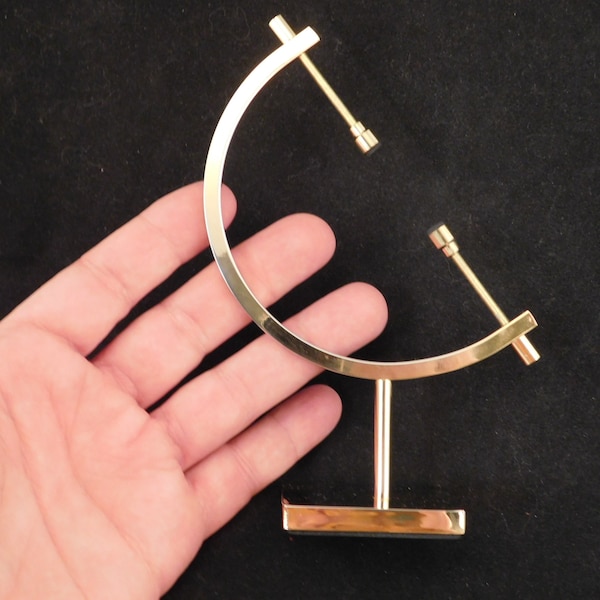 Display Stand Caliper Type Adjustable Large Size Brass/Gold Color