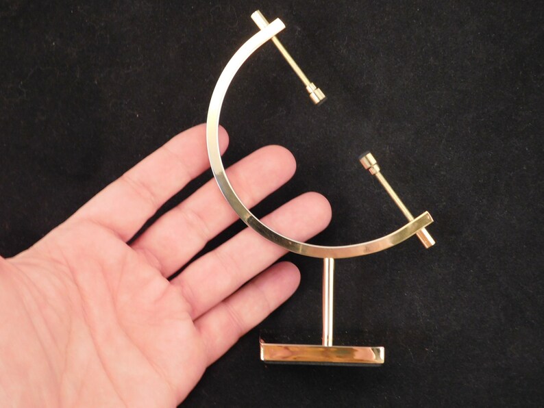 Display Stand Caliper Type Adjustable Large Size Brass/Gold Color image 1