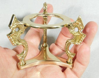 Sphere Display Stand Medium Size Dragon Design Brass / Gold Color