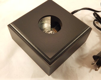 Ausstellungsstand beleuchtete schwarze quadratische Basis Design mittlerer Größe