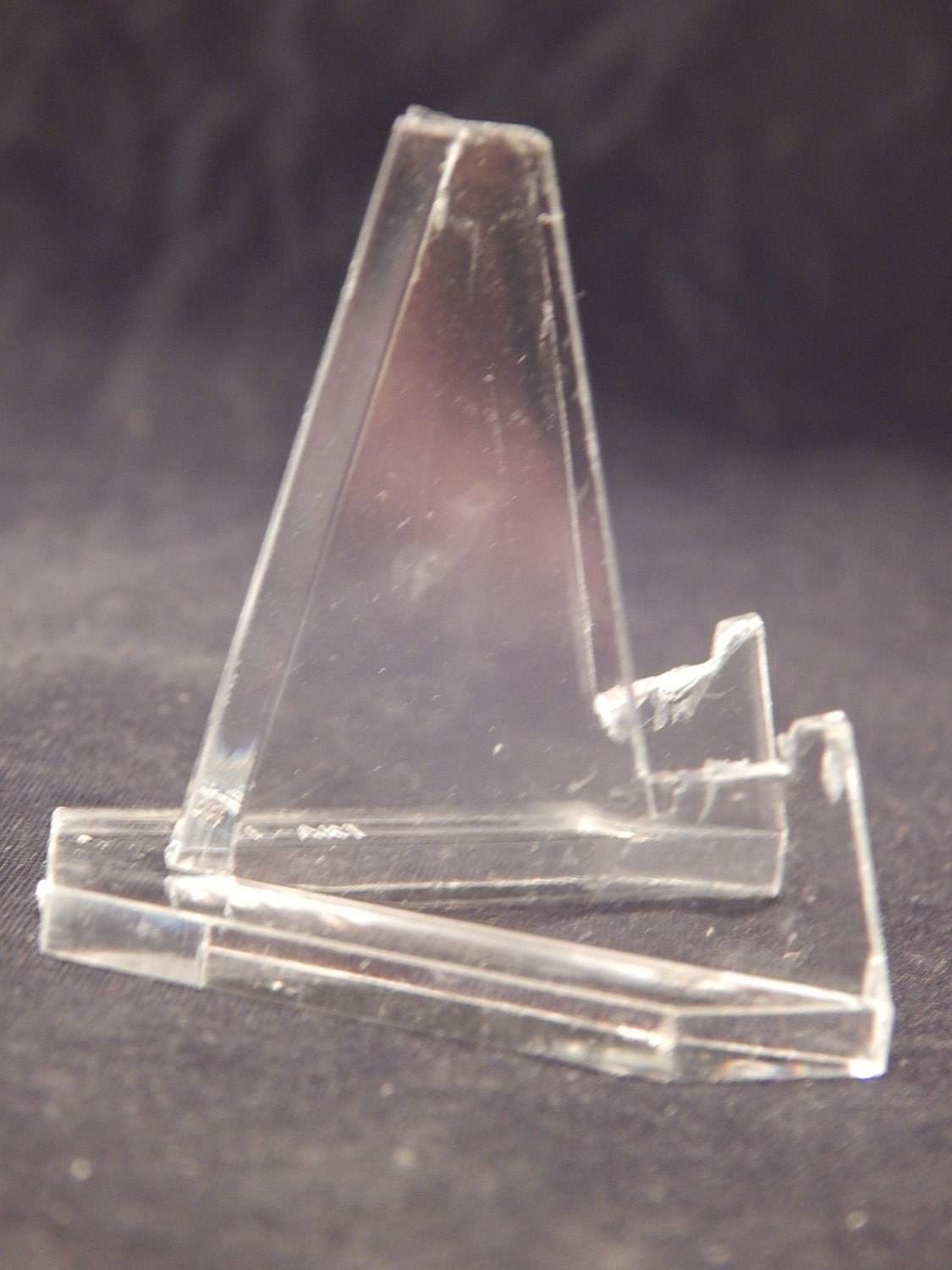 Lot of THREE Small Acrylic Easel Display Stands Etsy Australia