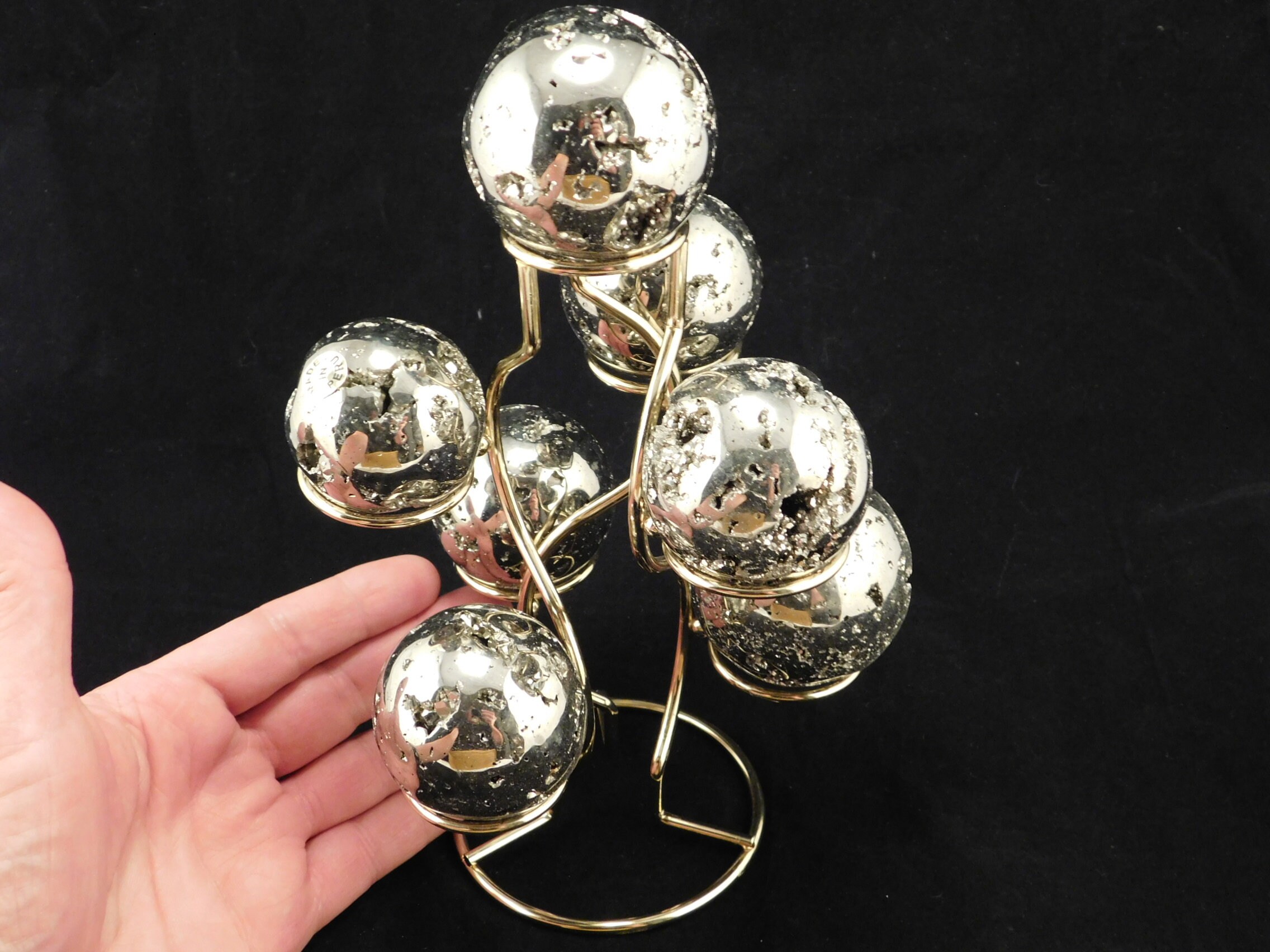 Collectibles Art & Collectibles Displays 1 Gold Sphere Holder for Home