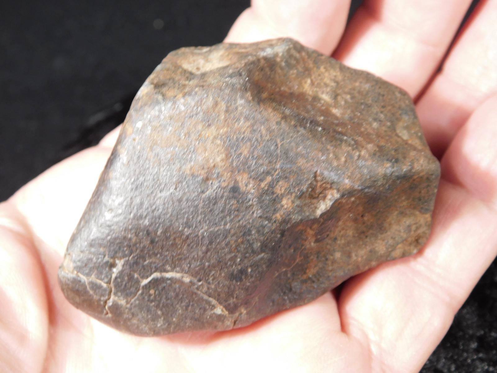 大型！ダークフュージョンクラストを持つ石質隕石！リビアに落下した