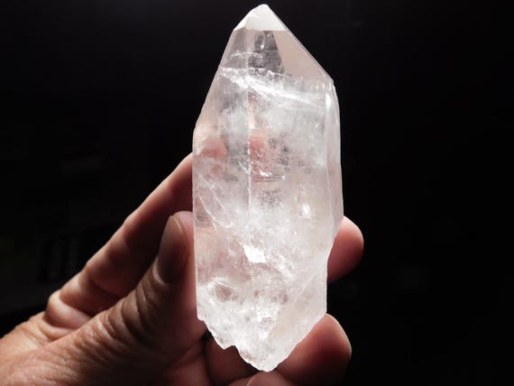 半透明クォーツクリスタル 100%天然 ブラジル産 98.9g - Etsy 日本