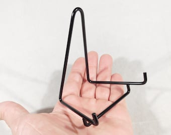 Stojak ekspozycyjny na sztalugę, średni rozmiar, czarny, metalowy