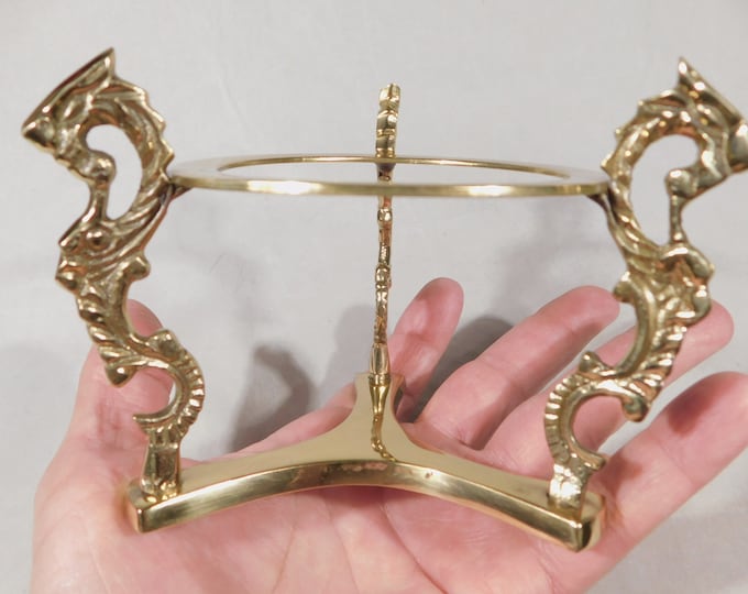 Large Dragon Brass SPHERE Stand GLOBE or EGG Stand Very Sturdy Etsy