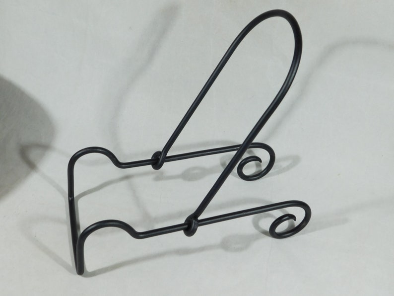 Large Adjustable BLACK Metal Easel Display Stand for Bowls Etsy