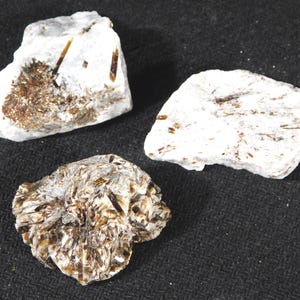 LOT of THREE! 100% Natural Astrophyllite Crystal Clusters Russia 43.9gr