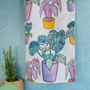 House Plant Tea Towel, Monstera Plant Tea Towel, Botanical Dish Cloth, New  Home Gift, Floral Kitchenware Tea Towel, Tropical Tea Towel - Etsy