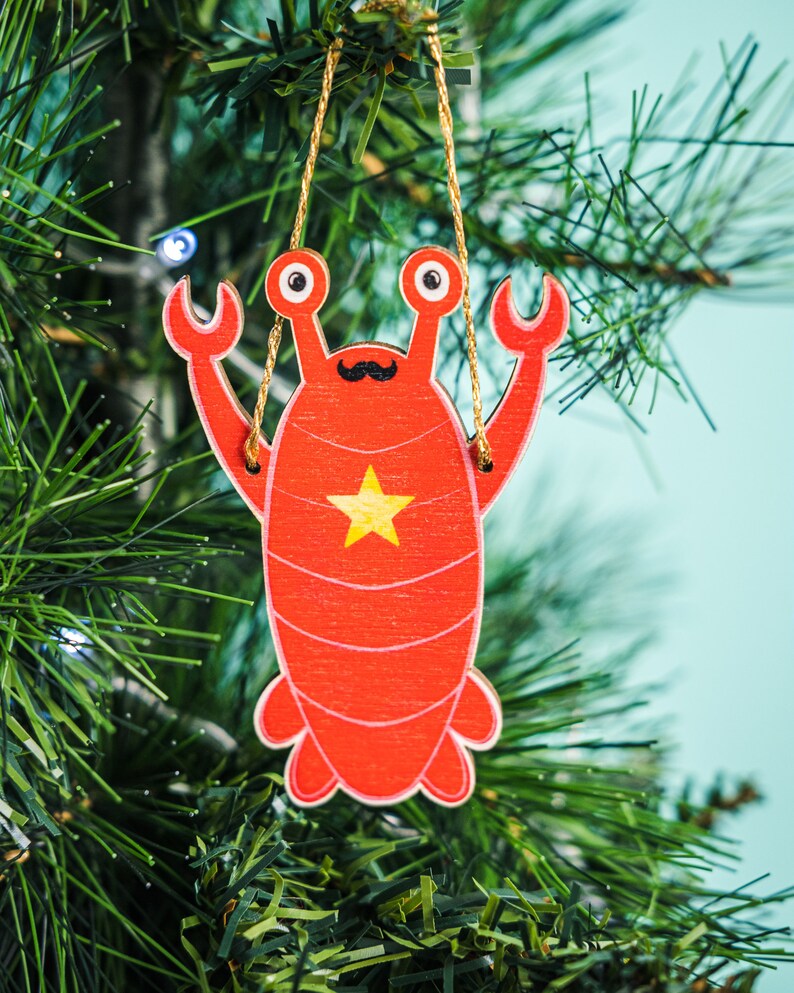 Lobster Christmas Tree Ornament Quirky Christmas Decoration Etsy UK