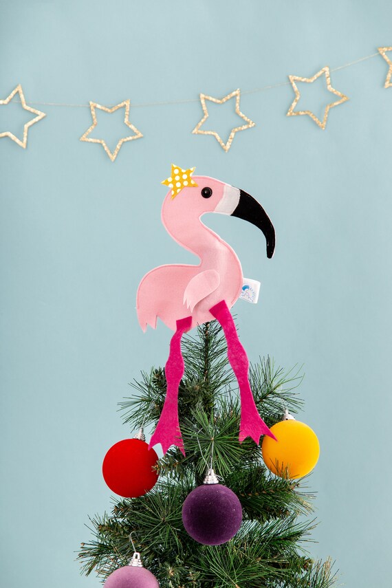 Flamingo Christmas Tree Topper Pink Decor Bird Decoration Etsy image 0 - Flamingo Christmas Tree Topper Pink Decor Bird Decoration Etsy