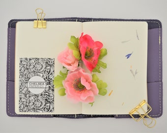 Petal Paper Floral Midori / Fauxdori Traveler's Notebook Inserts - Traveller's Refill Passport/Regular/Personal