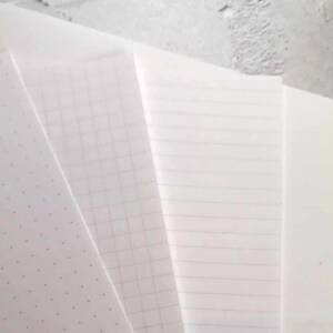 Traveler's Notebook Inserts // Midori Traveller's Notebooks Insert All Sizes // Dot Grid Lined image 3