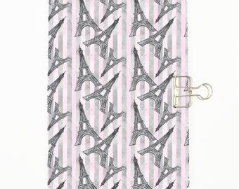 Paris Fashion ALL SIZES Traveler's Notebook Insert - Choice of Paper Pattern; lined, grid, dotted Traveller's Refill - C116