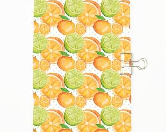 Citrus Fruits ALL SIZES Traveler's Notebook Insert - Choice of Paper Pattern; lined, grid, dotted Traveller's Refill - C124