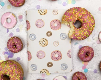 Classic Donuts ALL SIZES Traveler's Notebook Insert - Choice of Paper Pattern; lined, grid, dotted Traveller's Refill - C081