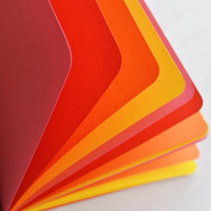 Do You Smell Burning? - Red Yellow Orange Traveller's Notebook Inserts - All Sizes; Plain, Dot or Square Grid Pattern