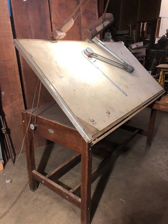 6 Foot Anco Bilt 1950 S Drafting Table On Wheels With 6 Foot Anco Bilt 1950 S Drafting Table