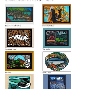 Lot de 5 cartes de voeux