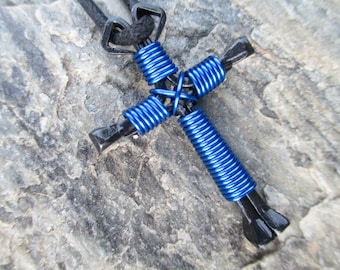 Celtic Cross Horseshoe And Cross Necklace Celtic Jewelry Nail