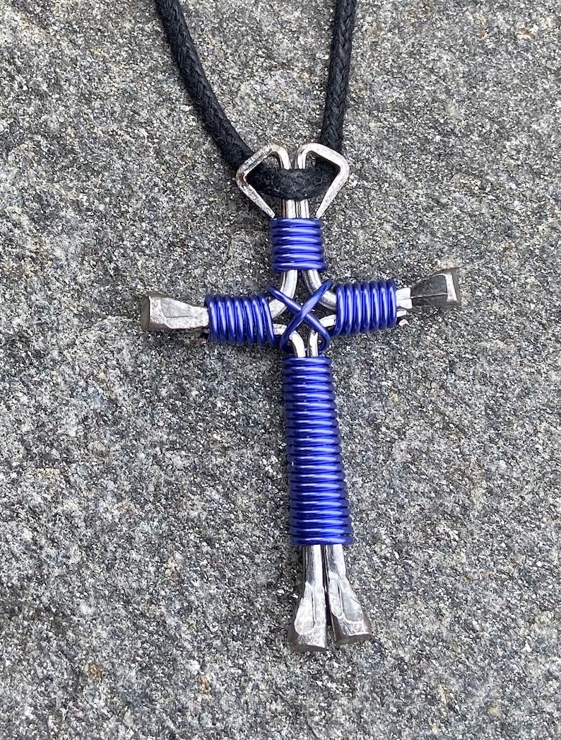 NECKLACES Western Horseshoe Nail Cross Great Youth Gifts Etsy