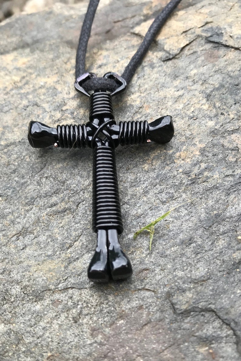 NECKLACES Crossesmade of 4 Horseshoe Nails Has Adjustable Etsy