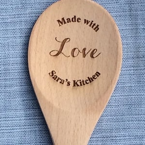 Made with Love Wooden Spoon, Wedding Shower, Bridal Shower, Kitchen Gift, Wedding Spoon Gift, Wedding Shower Favor, Personalized Wood Spoon