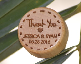 Custom Wood Cork Wedding Favor - Cheers to Memories! Personalized Wine Guest Gift - Perfect for Weddings - Cheers Wedding Favors