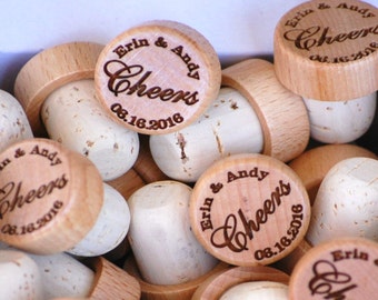 Personalized Wedding Favor, Cheers Wine Cork, Custom Wedding Favor, Wedding Shower Favor, Bridal Shower Favor, Wedding Favor Guest Gift