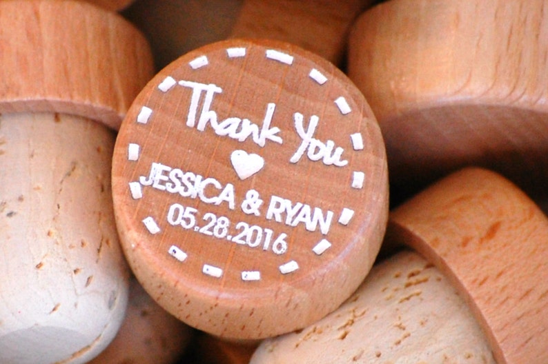 Wine Bottle Stoppers Cork Wedding Favors Bridal Shower Etsy