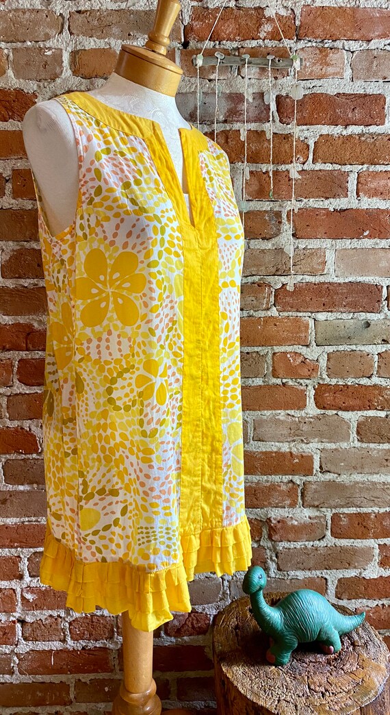 Vintage 1990’s J Crew BOHO Swim Cover-up Dress, S… - image 3